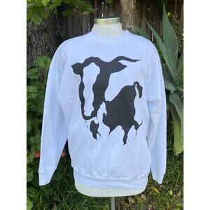 Vintage Sportswear Cow Silhouette Nature Sweatshirt USA Made Size XL